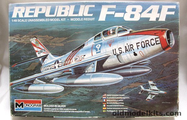 Monogram 1/48 Republic F-84F, 5437 plastic model kit